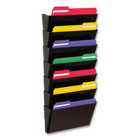 Ez Link Stackable Docupocket, 7 Sections, Letter Size, 13" X 4" X 14" To 19", Black, Ships In 4-6 Business Days