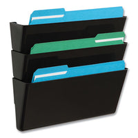 Ez Link Stackable Docupocket, 3 Sections, Legal Size, 16.25 X 4 X 19, Black, Ships In 4-6 Business Days