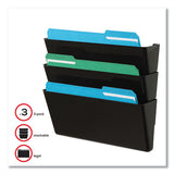 Ez Link Stackable Docupocket, 3 Sections, Legal Size, 16.25 X 4 X 19, Black, Ships In 4-6 Business Days
