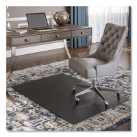 Economat Carpet Chair Mat, Rectangular, 45 X 53, Black, Ships In 4-6 Business Days