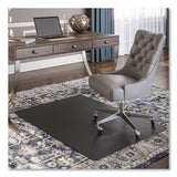Economat Carpet Chair Mat, Rectangular, 45 X 53, Black, Ships In 4-6 Business Days