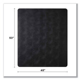 Economat Carpet Chair Mat, Rectangular, 45 X 53, Black, Ships In 4-6 Business Days