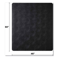 Economat Carpet Chair Mat, Rectangular, 46 X 60, Black, Ships In 4-6 Business Days