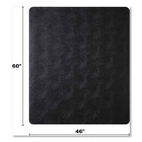 Economat Carpet Chair Mat, Rectangular, 46 X 60, Black, Ships In 4-6 Business Days