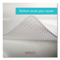 Duramat Moderate Use Chair Mat For Low Pile Carpeting, Rectangular, 46 X 60, Clear, 25/pallet, Ships In 4-6 Business Days