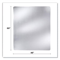 Duramat Moderate Use Chair Mat For Low Pile Carpeting, Rectangular, 46 X 60, Clear, 25/pallet, Ships In 4-6 Business Days