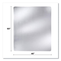 Duramat Moderate Use Chair Mat For Low Pile Carpeting, Rectangular, 46 X 60, Clear, 50/pallet, Ships In 4-6 Business Days