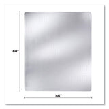 Duramat Moderate Use Chair Mat For Low Pile Carpeting, Rectangular, 46 X 60, Clear, 50/pallet, Ships In 4-6 Business Days