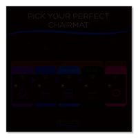 Economat Hard Floor Chair Mat, Lipped, 36 X 48, Black, Ships In 4-6 Business Days