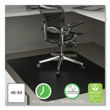 Economat Hard Floor Chair Mat, Rectangular, 45 X 53, Black, Ships In 4-6 Business Days