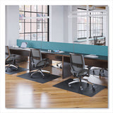 Economat Hard Floor Chair Mat, Rectangular, 45 X 53, Black, Ships In 4-6 Business Days