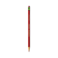 Erasable Colored Pencils, 2.6 Mm, 2b, Carmine Red Lead, Carmine Red Barrel, 12/pack