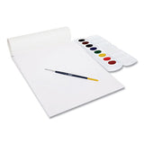 Prang® Watercolor Paper Pad, Unruled, White/multicolor Cover, 30 White 9 X 12 Sheets