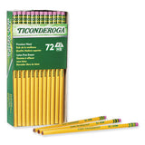 Pencils, Hb2 Numeric Graphite Scale, Black Lead, Yellow Barrel, 72/pack