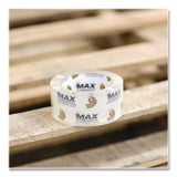 Max Packing Tape, 3" Core, 1.88" X 54.6 Yds, Crystal Clear, 4 Rolls/pack