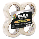 Max Packing Tape, 3" Core, 1.88" X 54.6 Yds, Crystal Clear, 4 Rolls/pack