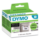 Days Of The Week Barcode Labels For Labelwriter Label Printers, 2.75 X 2.12, Black/white, 400 Labels/roll