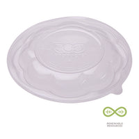 Renewable And Compostable Lids For 24, 32 And 48 Oz Salad Bowls, Clear, Plastic, 300/carton