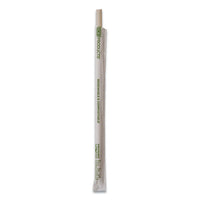 Renewable And Compostable Pha Straws, 10.25", Natural White, 1,250/carton