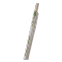 Renewable And Compostable Pha Straws, 10.25", Natural White, 1,250/carton