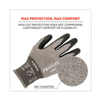 Proflex 7072 Ansi A7 Nitrile-coated Cr Gloves, Gray, Large, Pair, Ships In 1-3 Business Days