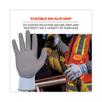 Proflex 7025 Ansi A2 Pu Coated Cr Gloves, Blue, Large, 12 Pairs/pack, Ships In 1-3 Business Days