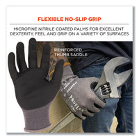 Proflex 7043 Ansi A4 Nitrile Coated Cr Gloves, Gray, Small, 12 Pairs, Ships In 1-3 Business Days