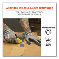 Proflex 7043 Ansi A4 Nitrile Coated Cr Gloves, Gray, Small, 12 Pairs, Ships In 1-3 Business Days