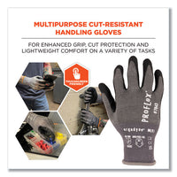 Proflex 7043 Ansi A4 Nitrile Coated Cr Gloves, Gray, Medium, 12 Pairs, Ships In 1-3 Business Days