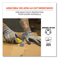 Proflex 7043 Ansi A4 Nitrile Coated Cr Gloves, Gray, Medium, 12 Pairs, Ships In 1-3 Business Days