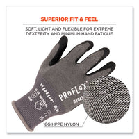 Proflex 7043 Ansi A4 Nitrile Coated Cr Gloves, Gray, Medium, 1 Pair, Ships In 1-3 Business Days
