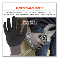 Proflex 7043 Ansi A4 Nitrile Coated Cr Gloves, Gray, Medium, 1 Pair, Ships In 1-3 Business Days