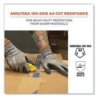 Proflex 7043 Ansi A4 Nitrile Coated Cr Gloves, Gray, Medium, 1 Pair, Ships In 1-3 Business Days