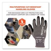 Proflex 7043 Ansi A4 Nitrile Coated Cr Gloves, Gray, Large, 1 Pair, Ships In 1-3 Business Days