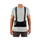 Proflex 1650 Economy Elastic Back Support Brace, 4x-large, 52" To 58" Waist, Black, Ships In 1-3 Business Days