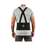 Proflex 1650 Economy Elastic Back Support Brace, 4x-large, 52" To 58" Waist, Black, Ships In 1-3 Business Days