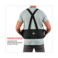 Proflex 1650 Economy Elastic Back Support Brace, 4x-large, 52" To 58" Waist, Black, Ships In 1-3 Business Days