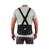Proflex 1600 Standard Elastic Back Support Brace, X-small, 20" To 25" Waist, Black, Ships In 1-3 Business Days