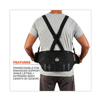 Proflex 1600 Standard Elastic Back Support Brace, X-small, 20" To 25" Waist, Black, Ships In 1-3 Business Days