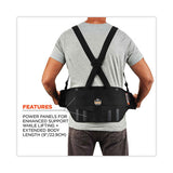 Proflex 1600 Standard Elastic Back Support Brace, X-small, 20" To 25" Waist, Black, Ships In 1-3 Business Days