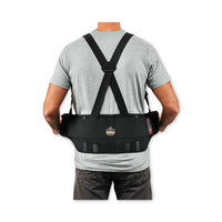 Proflex 1625 Elastic Back Support Brace, Small, 25" To 30" Waist, Black, Ships In 1-3 Business Days