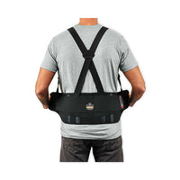 Proflex 1625 Elastic Back Support Brace, Medium, 30" To 34" Waist, Black, Ships In 1-3 Business Days