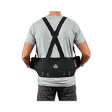 Proflex 1625 Elastic Back Support Brace, 2x-large, 42" To 46" Waist, Black, Ships In 1-3 Business Days