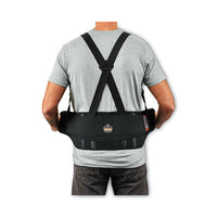 Proflex 1625 Elastic Back Support Brace, 3x-large, 46" To 52" Waist, Black, Ships In 1-3 Business Days