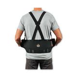 Proflex 1625 Elastic Back Support Brace, 3x-large, 46" To 52" Waist, Black, Ships In 1-3 Business Days