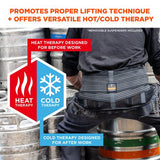 Proflex 1675 Back Support Brace With Cooling/warming Pack, Small, 25" To 30" Waist, Black, Ships In 1-3 Business Days