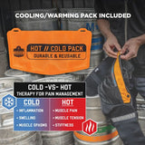 Proflex 1675 Back Support Brace With Cooling/warming Pack, Large, 34" To 38" Waist, Black, Ships In 1-3 Business Days