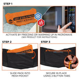 Proflex 1675 Back Support Brace With Cooling/warming Pack, Large, 34" To 38" Waist, Black, Ships In 1-3 Business Days