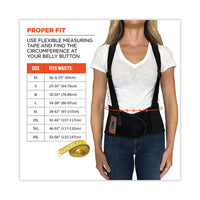Proflex 1100sf Standard Spandex Back Support Brace, X-small, 20" To 25" Waist, Black, Ships In 1-3 Business Days