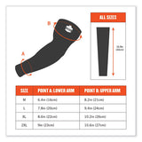 Chill-its 6690 Performance Knit Cooling Arm Sleeve, Polyester/spandex, Large, Lime, 2 Sleeves, Ships In 1-3 Business Days